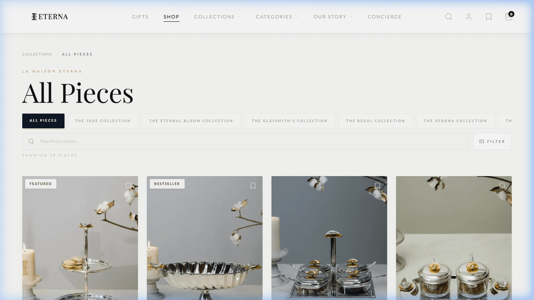 La Maison Eterna - Luxury Online Store screenshot 2