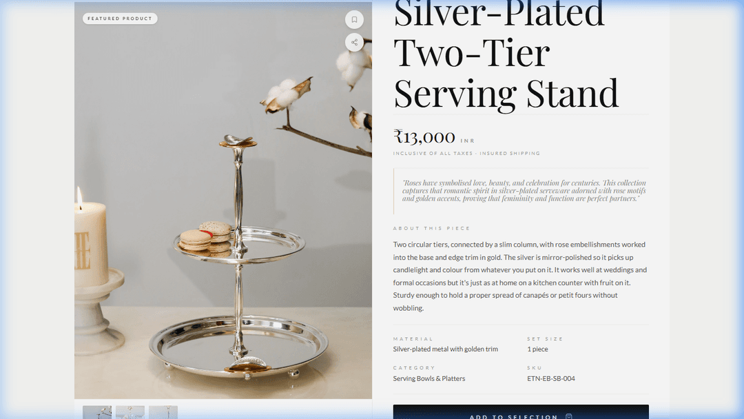 La Maison Eterna - Luxury Online Store screenshot 3